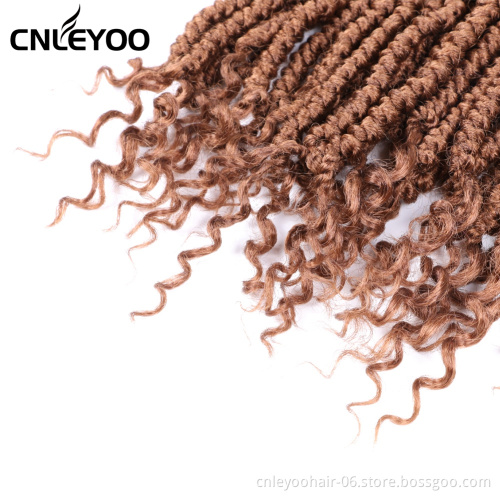 Special offer wholesale high quality 12 inch synthetic fiber brown curly crochet braid wig